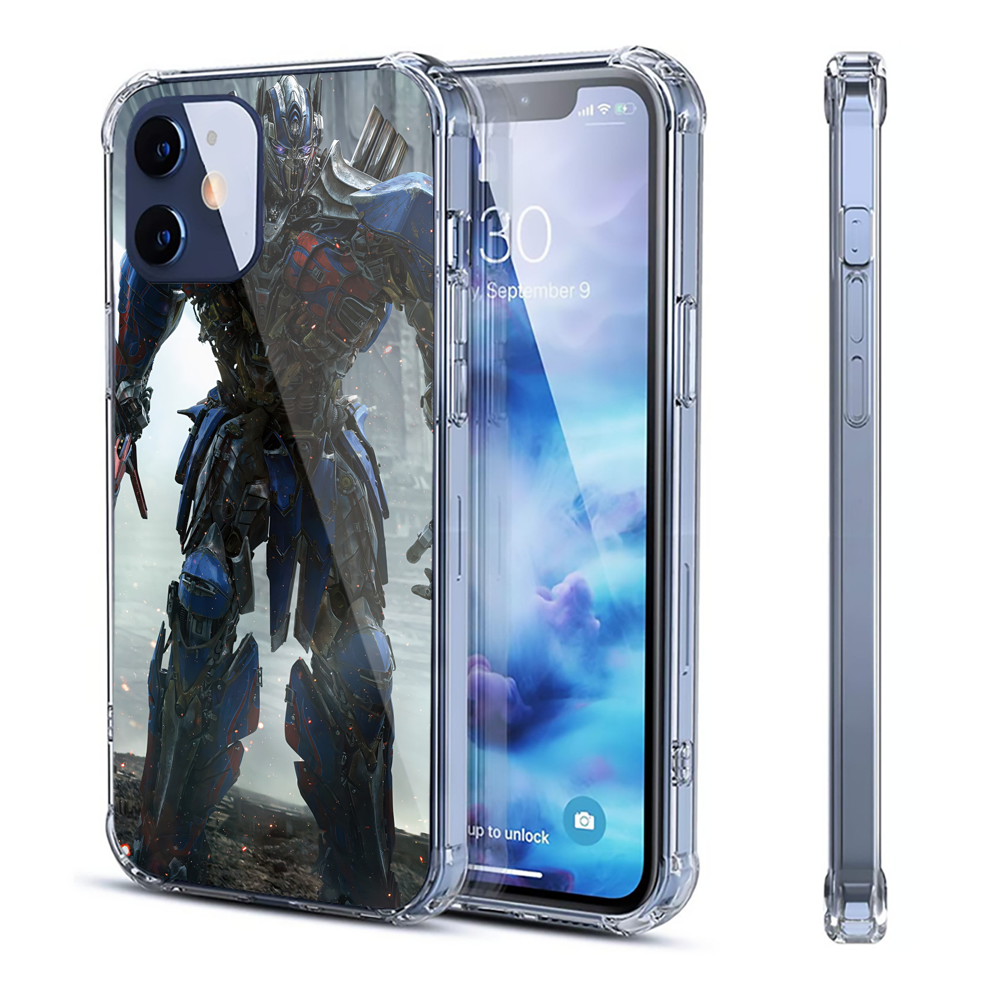 （画像用） Transformers トランスフォーマー 【iPhone 12シリーズ対応】透明スマホケース（クリアソフトケース）